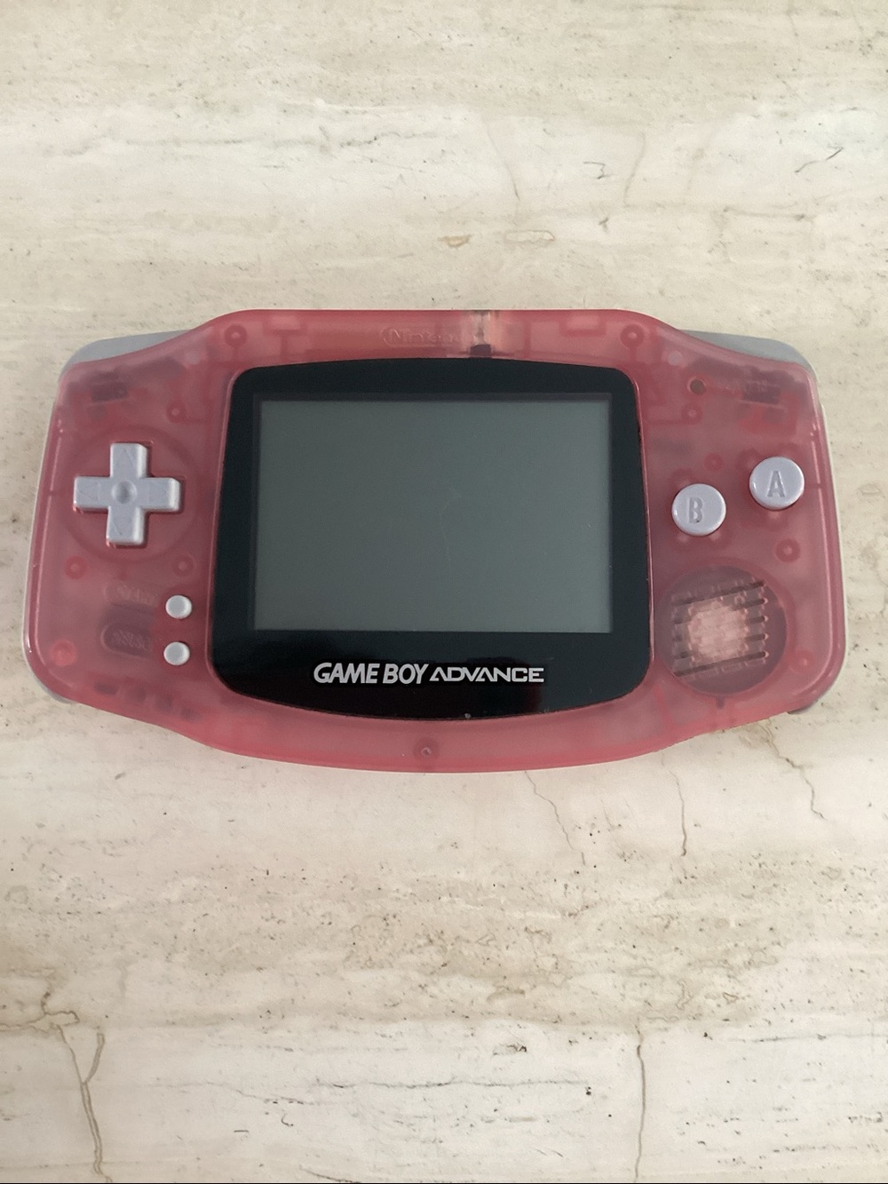 Nintendo Gameboy Advance Console Fuchsia Game Boy Clear Pink Handheld GBA
